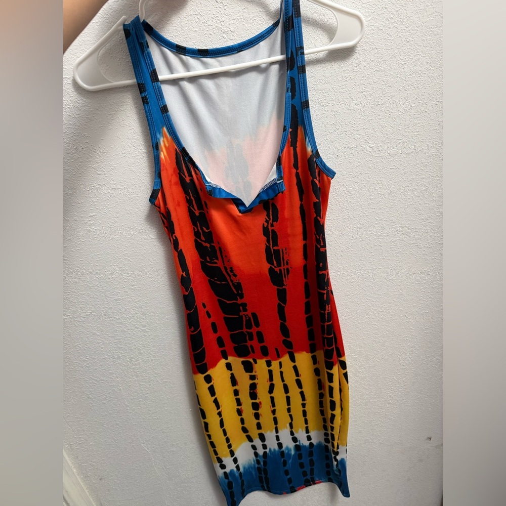 Bodycon Tie Dye Midi Dress